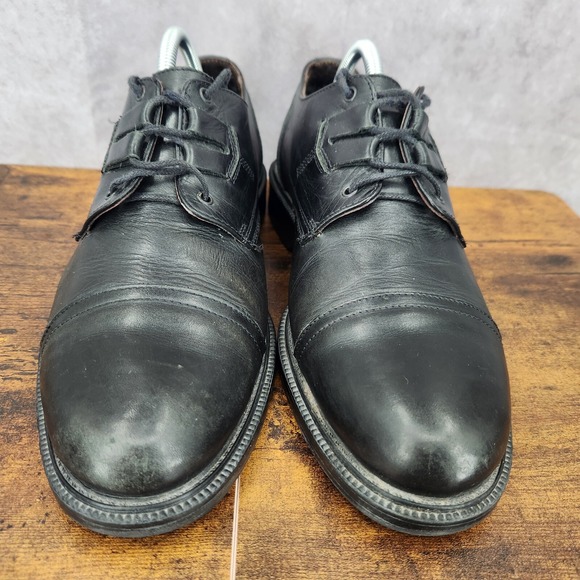 Cable‎ & Co. Oxford Shoes Mens 9 Black Leather Cap Toe Dress Shoes Italy main image 7